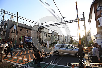 Lower Kitazawa or Shimokitazawa is one of famous shopping street Editorial Stock Photo