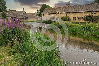 Lower Slaughter Stock Photo