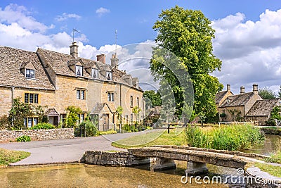 Lower Slaughter Stock Photo