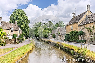 Lower Slaughter Stock Photo