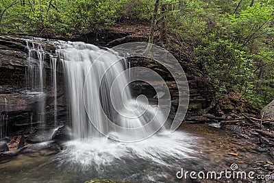 Lower Waterfall on Jonathan Run Stock Photo