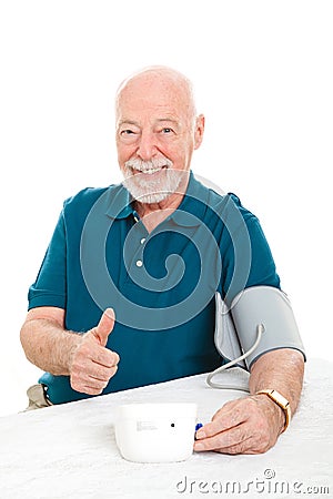 Lowering Blood Pressure Success Stock Photo