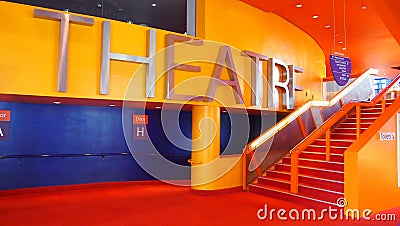 The Lowry Theatre, Salford Quays, England Editorial Stock Photo
