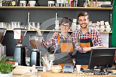 Loyal and attentive professional owner Stock Photo