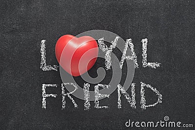 Loyal friend heart Stock Photo