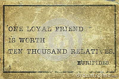 Loyal friend print Stock Photo