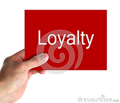 Loyalty Card In Hand Stock Photo