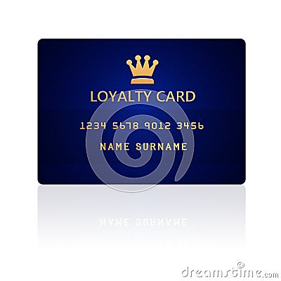 Loyalty card over white Stock Photo