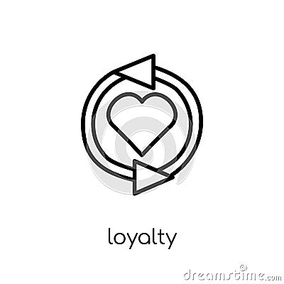 Loyalty icon from collection. Vector Illustration