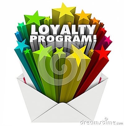 Loyalty Program Envelope Invitation Marketing Advertising Mailer Stock Photo