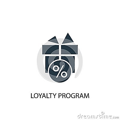 Loyalty program icon. Simple element Vector Illustration