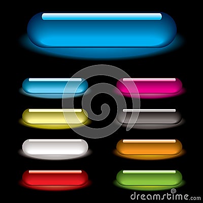 Lozenge glow black Vector Illustration