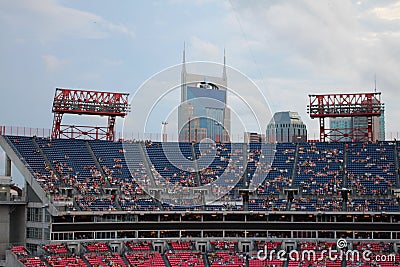 LP Field football stadium in Nashville Editorial Stock Photo