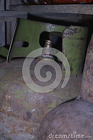 LPG gas cylinder 3 kilos Stock Photo