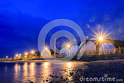 Lpg gas tank storage in petrochemical heavy industry estate use Stock Photo