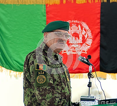 Lt. Gen. Sher Mohammad Karim Editorial Stock Photo