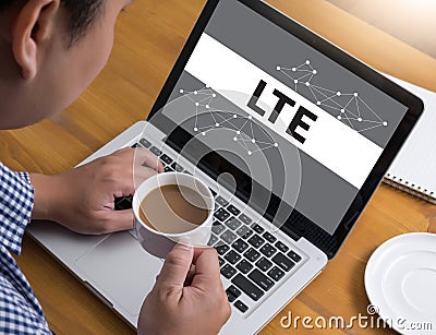 LTE CONCEPT Stock Photo