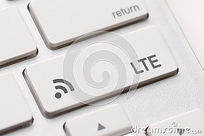 Lte on a key Stock Photo