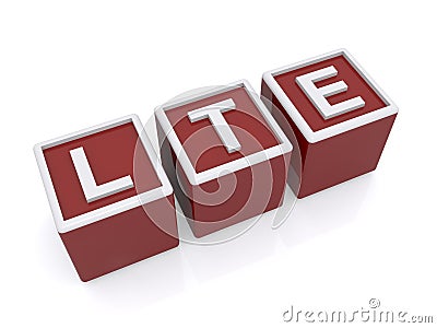 LTE sign Stock Photo