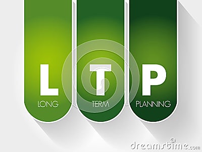 LTP - Long-Term Planning acronym, health concept Stock Photo