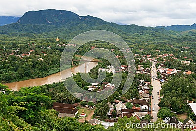 Luang Prabang Landscape Stock Photo