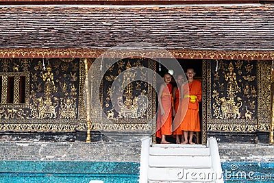 Buddhist temple in Laos Editorial Stock Photo