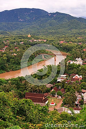 Luang Prabang Portait Stock Photo