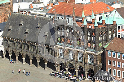 Lubeck - Old town hall Editorial Stock Photo