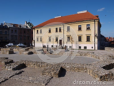 Po Farze Square, Lublin, Poland Editorial Stock Photo