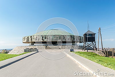 The Mausoleum in Majdanek concentration camp. Editorial Stock Photo
