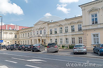 National School of Judiciary and Prosecutor`s Office Polish: Krajowa Szkola Sadownictwa i Prokuratury Editorial Stock Photo