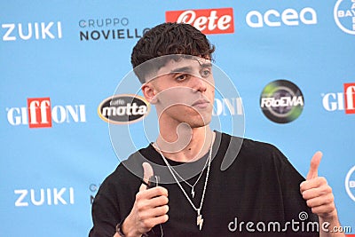 Luca D`Alessio aka LDA at Giffoni Film Festival 2022. Editorial Stock Photo