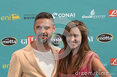 Luca Seta and Ilenia Lazzarin at Giffoni Film Festival 2023 - on July 27, 2023 in Giffoni Valle Piana, Italy. Editorial Stock Photo