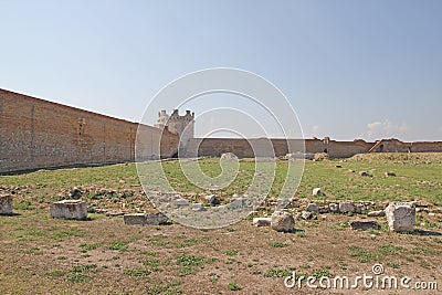 Lucera castle Stock Photo