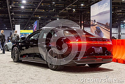 Lucid electric car Editorial Stock Photo