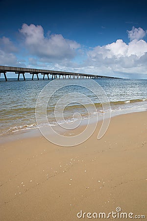 Lucinda Sugar Jetty, Portrait View Stock Photo