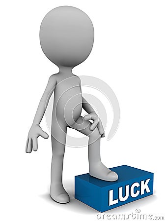 Luck under feet Stock Photo