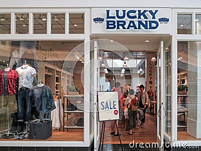 Lucky Brand store Editorial Stock Photo
