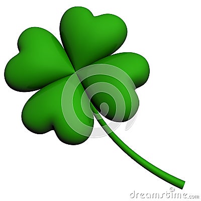 Lucky clover leaf Stock Photo