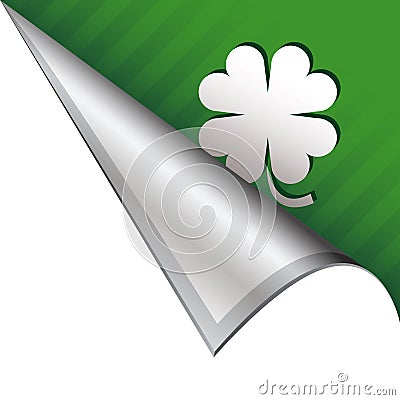 Lucky Irish corner tab Vector Illustration