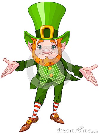 Lucky Leprechaun Vector Illustration