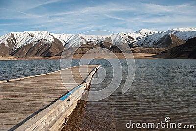 Lucky Peak Reservoir Stock Photo