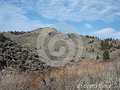 Lucky Peak Stock Photo