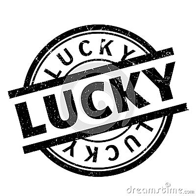 Lucky rubber stamp Stock Photo