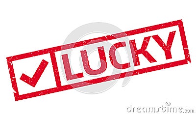 Lucky rubber stamp Stock Photo