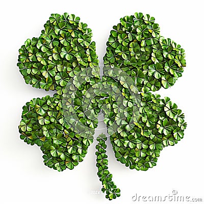 Lucky shamrock clover leaf for St Patrick's day celebration Stock Photo