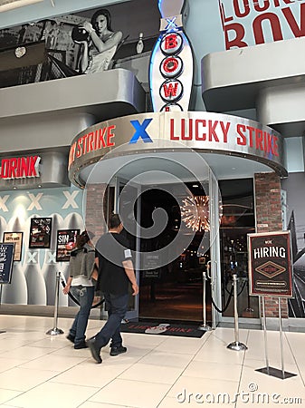 Lucky Strike Editorial Stock Photo