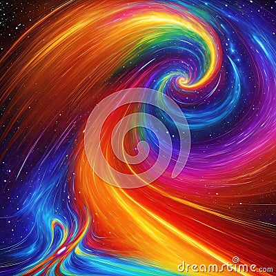 The lucky waves of energy Stock Photo