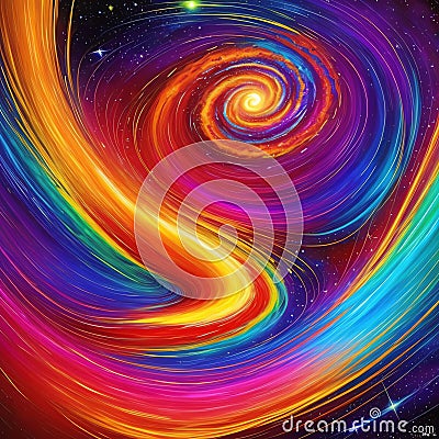 The lucky waves of energy Stock Photo