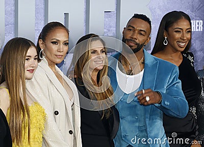 Lucy Paez, Jennifer Lopez, Niki Caro, Omari Hardwick, Yvonne Senat Jones Editorial Stock Photo